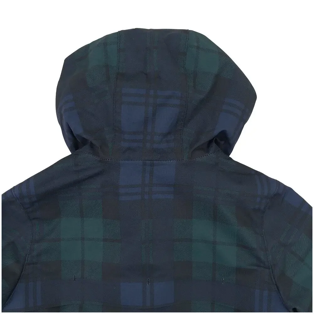 Polo Ralph Lauren Plaid Hooded Jacket 2T Toddler Rain Coat Spring Lightweight